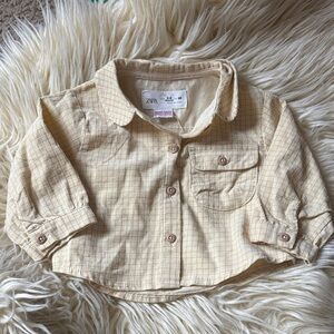 Zara baby boy button down shirt